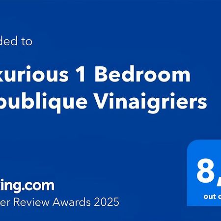 Luxurious 1 Bedroom Republique Vinaigriers Free Netflix Paryż Zewnętrze zdjęcie